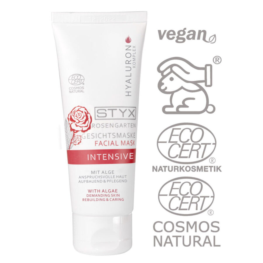 Maska do twarzy z kompleksem hialuronowym - Rosegarden Intensive - 70 ml